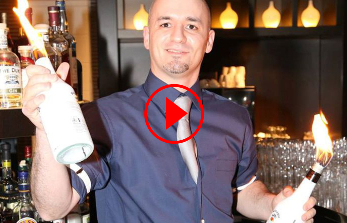  Erstklassiger Cocktailshow und Showbarkeeper auf der messe Düsseldorf